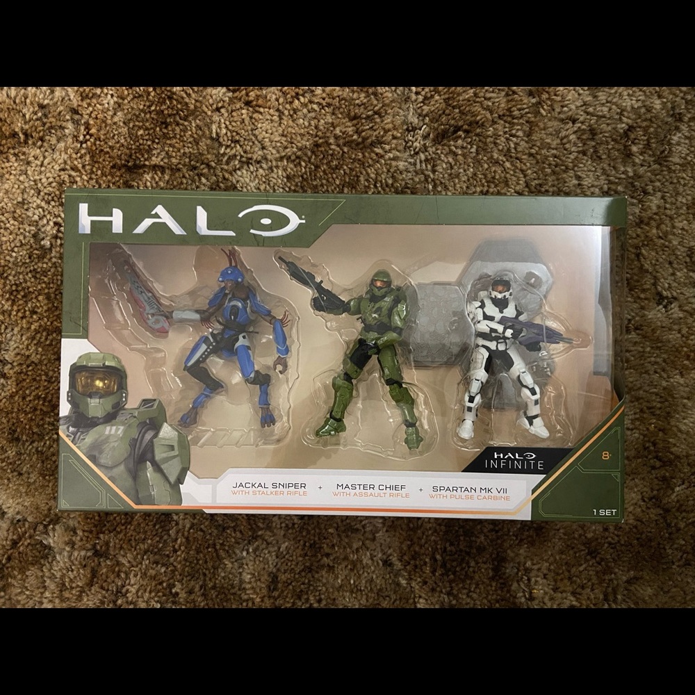 Halo Heroes & Villans Spartan Action Figure 3 Pack ~ NEW